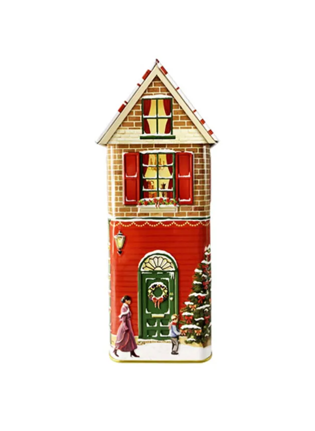 Plåtburk Townhouse Winter Cookie & Sweet – Silver Crane