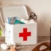 Plåtburk VIT FÖRBANDSLÅDA – First Aid