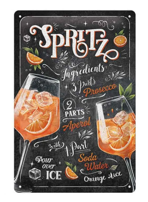 Plåtskylt ”Aperol Spritz” 20×30 cm – Nostalgic Art