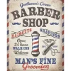 Plåtskylt ”Barber Shop” 30×40 cm – Nostalgic Art