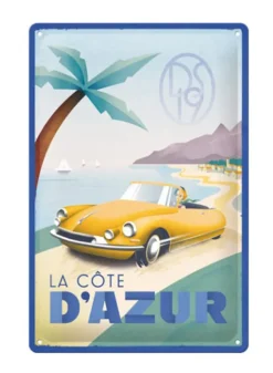 Plåtskylt Citroen La Cote D’Azur 20×30 cm – Nostalgic Art