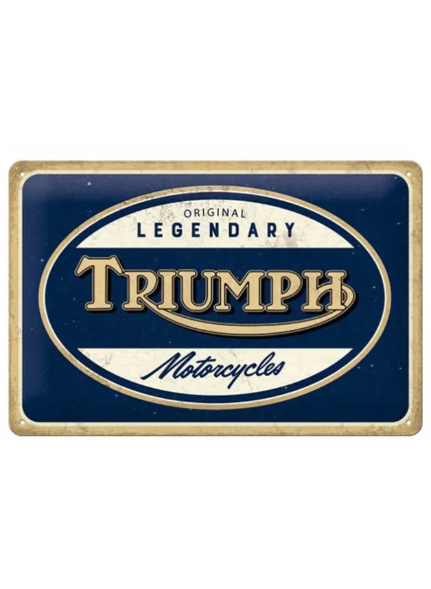 Plåtskylt Triumph 20×30 cm – Nostalgic Art