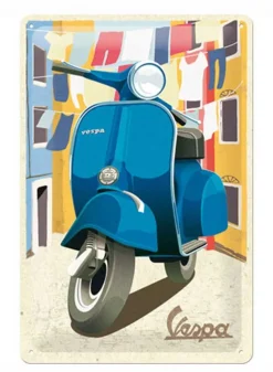 Plåtskylt Vespa Laundry 20×30 cm – Nostalgic Art