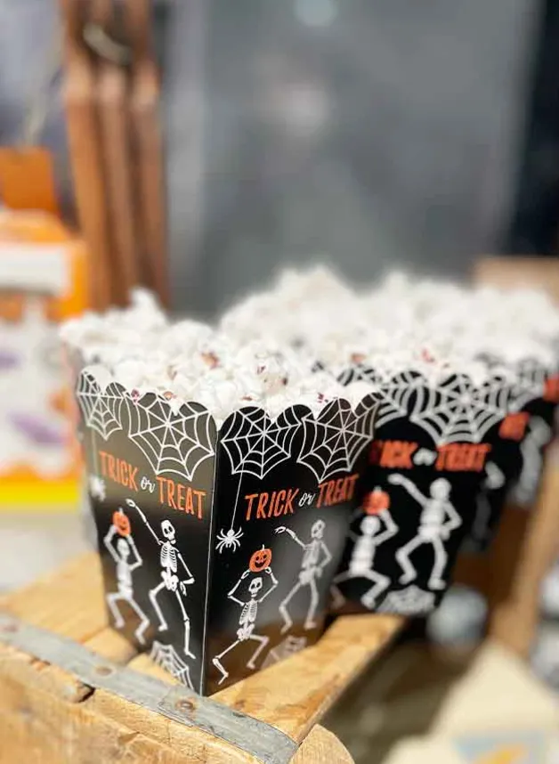 Popcornbox Halloween Dansande Skelett – 8 st