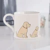 Porslinsmugg med Labradoodle