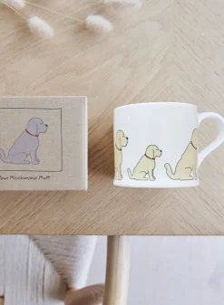 Porslinsmugg med Labradoodle