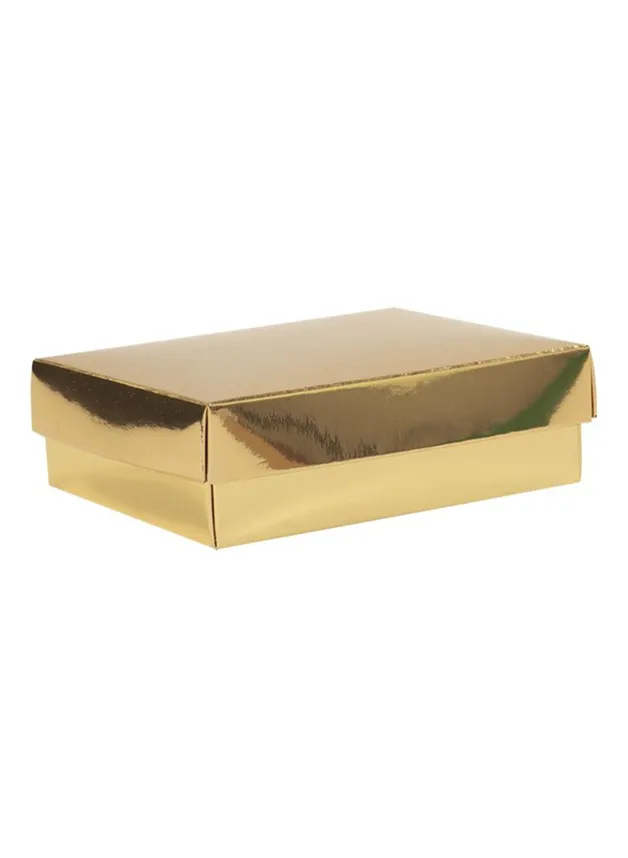Pralinask 8-pack – Guld lock utan fönster 159x109x34 mm