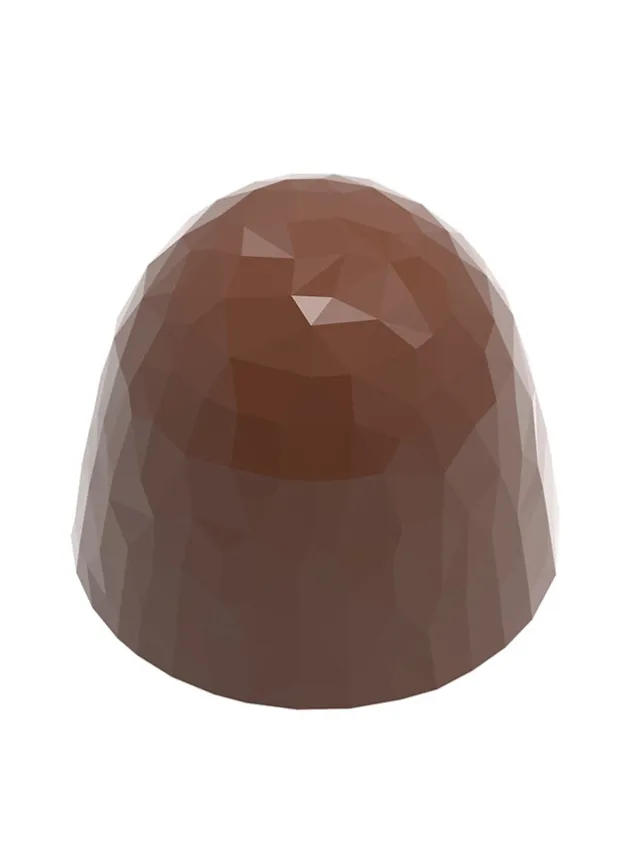 Pralinform Hög kupol Fasett – 29x29x25 mm – Chocolate World