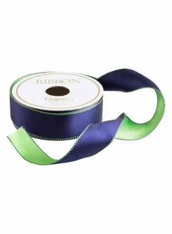 Presentband Navy & Green 9,1 m. – Caspari