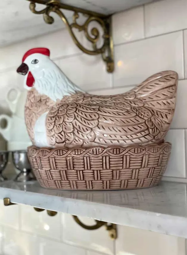 Påskdekoration – Ägghöna – Stengods Brun – Mason Cash