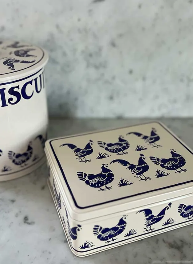 Rektangulärt skrin Blåa Hönor – Emma Bridgewater
