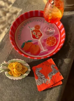 Rund Serveringsbricka i metall – Aperol Spritz – Rex London