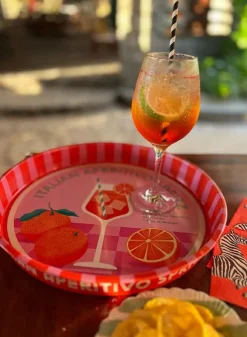 Rund Serveringsbricka i metall – Aperol Spritz – Rex London