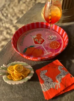Rund Serveringsbricka i metall – Aperol Spritz – Rex London