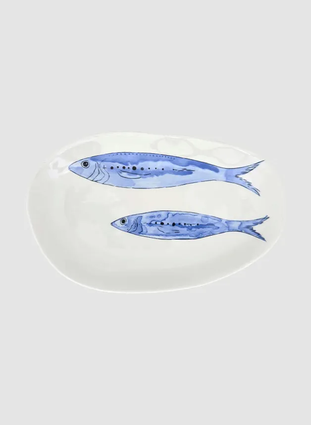 Serveringsfat med fiskar 26,5 x 17 cm – Batela
