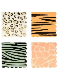 Servetter Safari Large 16,5×16,5 cm – Meri Meri
