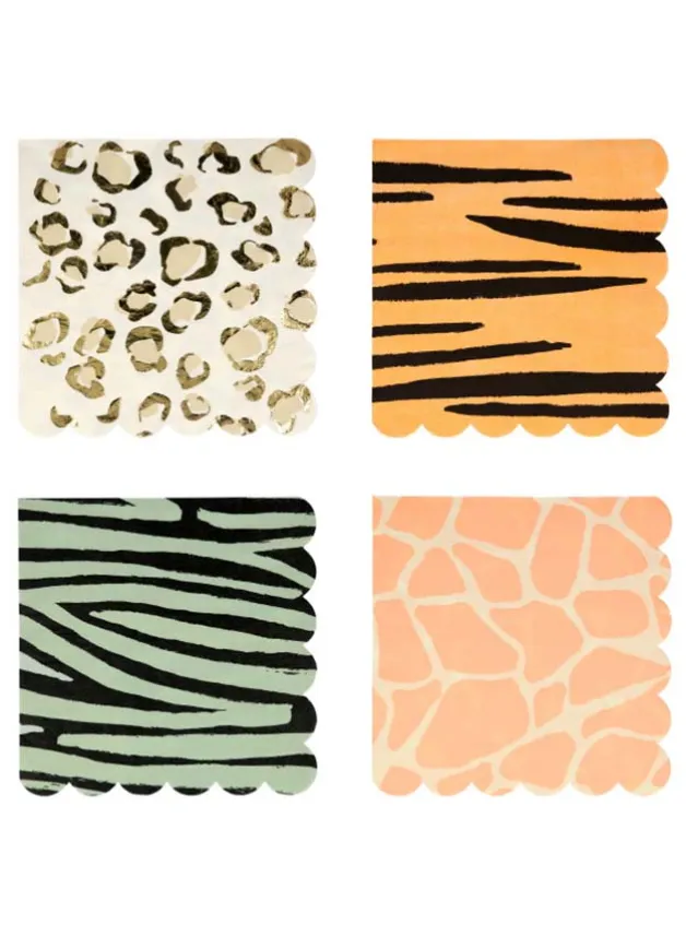 Servetter Safari Large 16,5×16,5 cm – Meri Meri