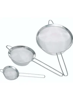 Set med 3 runda finmaskiga silar i rostfritt stål – KitchenCraft