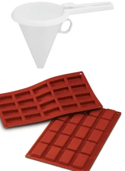 Set med 1 st Knäcktratt och 2 st Kolaform i Silikon SF025