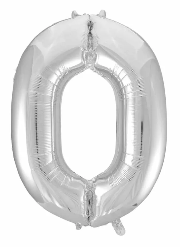 Sifferballong 86 cm – Silver – 0