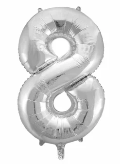Sifferballong 86 cm – Silver – 8