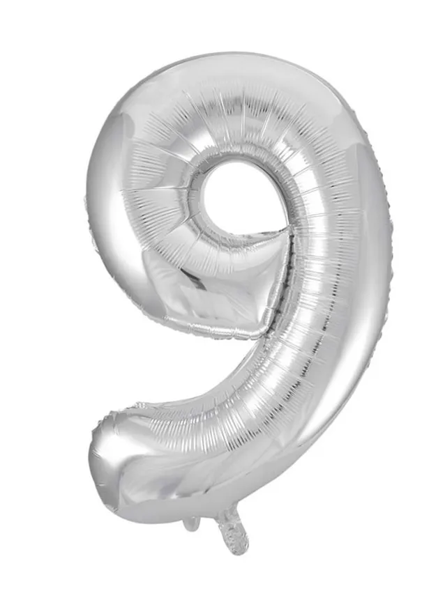 Sifferballong 86 cm – Silver – 9