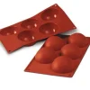 Silikonform Kupoler Ø 8 cm – Chokladbomb – Silikomart SF001