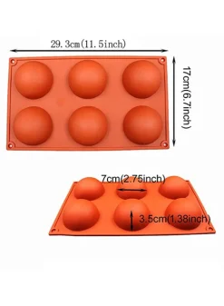 Silikonform SF002 Chokladbomb Kupoler Ø70 H35 mm – Silikomart