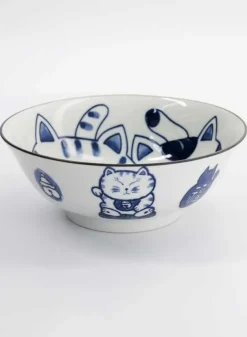 Skål Ramen Kawaii Ramen Bowl Cat Neko 19.7×7.5cm 1000ml – Tokyo Design