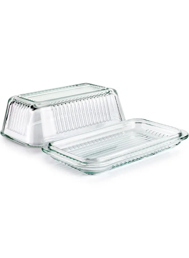 Smörbytta i Glas 17 x 10,5 x 7 cm – Ibili
