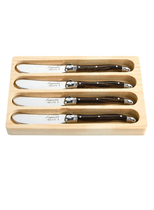 Smörkniv Dark Wood 4 st – Laguiole
