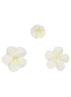 Sockerdekoration Blossom Mix vit/gul 32 st – Fun Cakes