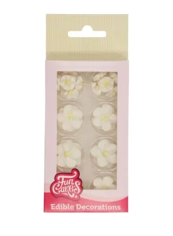 Sockerdekoration Blossom Mix vit/gul 32 st – Fun Cakes
