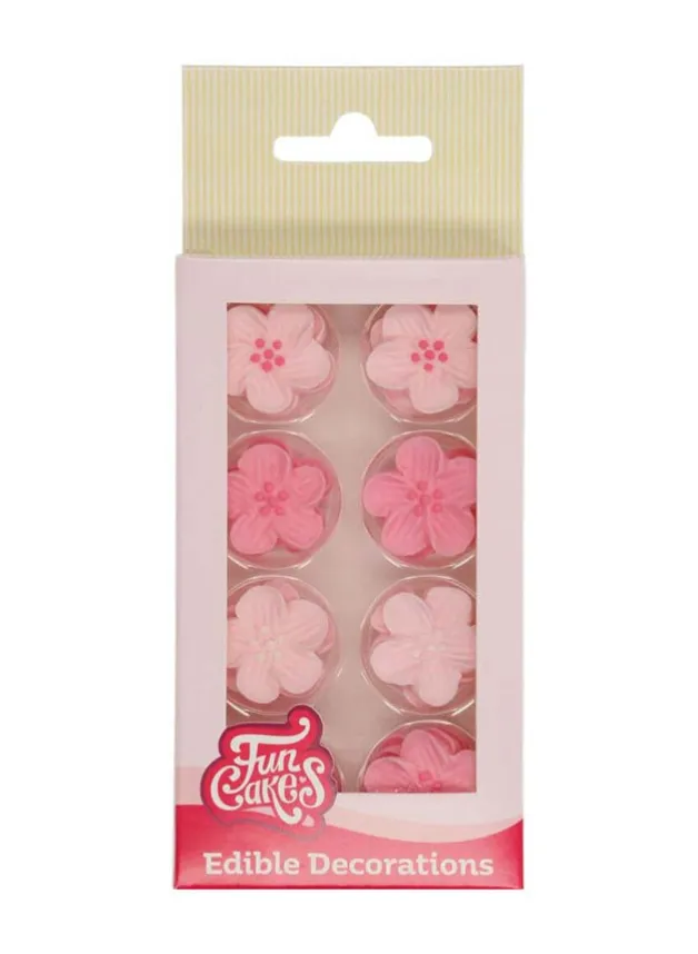 Sockerdekoration Rosa Blommix – FunCakes