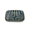 Sojafat – Fyrkantig rand Yokomino Blue 9×1,6 cm