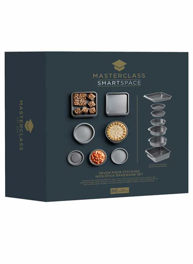 Stapelbara bakformar – Set i 7 delar – MasterClass MCSPSCAKE7PC