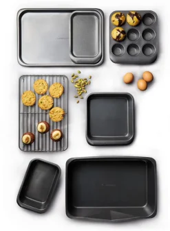 Stapelbara bakformar – Set i 7 delar – MasterClass – MCSPSBAKE7PC