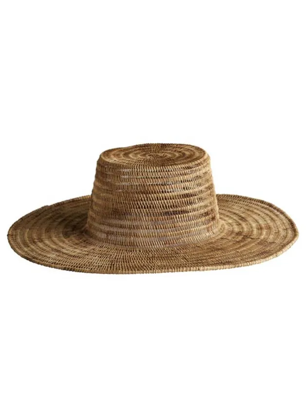 Stråhatt i Naturfärgad Palmfiber – Tine K