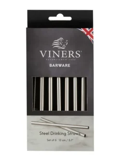 Sugrörs set 6 st Coctail sugrör + 1 sugrörsborste – Viners