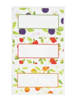 Syltetiketter Fruktmönster 100 st – KitchenCraft