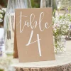 Table number tent cards 1-12 – rustic country