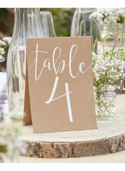 Table number tent cards 1-12 – rustic country