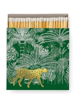 Tändsticksask – Cheetah in Jungle Green – Archivist