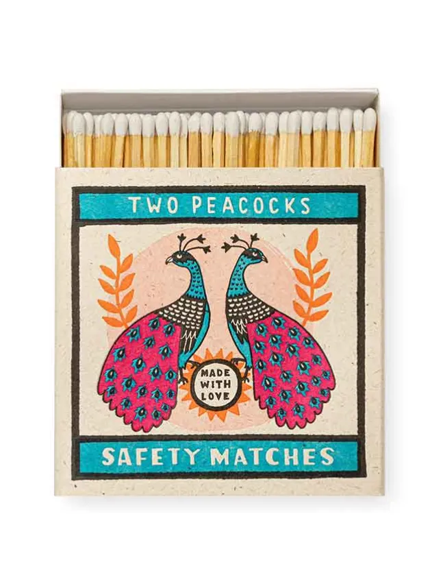 Tändsticksask – Two Peacocks – Archivist