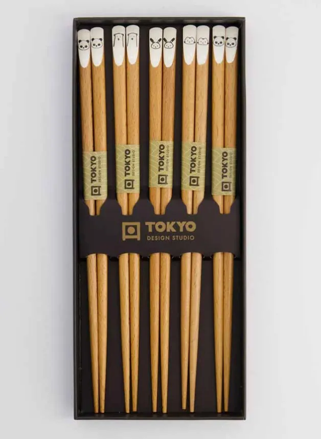 Ätpinnar Djurmix Chopstick Giftset – Tokyo Design