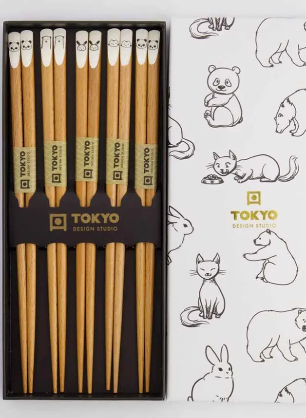 Ätpinnar Djurmix Chopstick Giftset – Tokyo Design