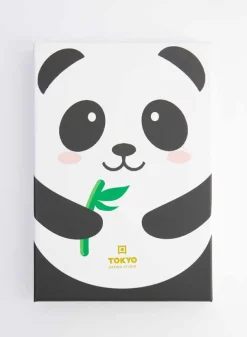Ätpinnar Panda Brown Giftset 5 st Chopsticks och 5 st vilostenar – Tokyo Design
