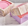 Tårtbox ”Träimitation” 32x32x11,5 cm 2 st – FunCakes