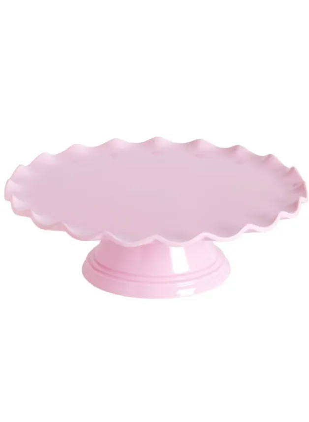 Tårtfat Pink Wave i Melamin – 27,5 cm