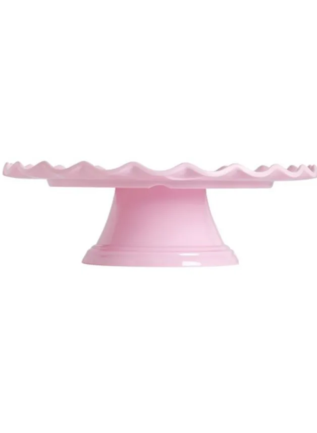 Tårtfat Pink Wave i Melamin – 27,5 cm